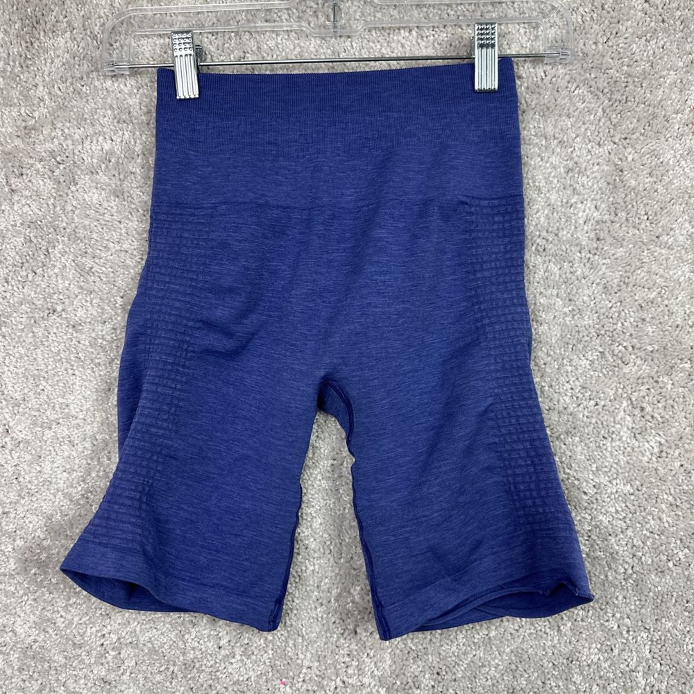 Alphalete Biker Shorts Womens Size Tag Missing Indigo Blue Gym Athleisure